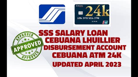 SSS Salary Loan Disbursement using Cebuana Lhuillier ATM 24k .
